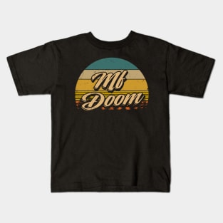 Graphic Lovely Mf Doom Name Flowers Vintage Classic Styles Kids T-Shirt